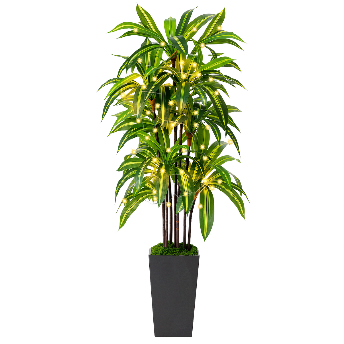 NOVAROOT Artificial Tree 1FT, Fake Plants with Black Tall Planter-Artificial Plants Indoor for Office Living Room Home Decor