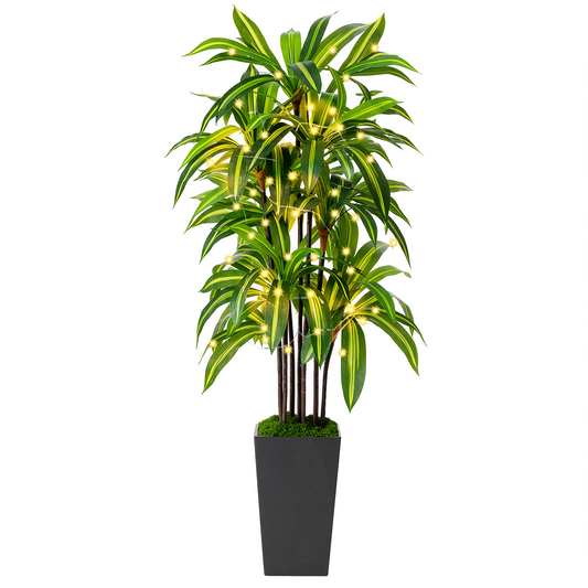 NOVAROOT Artificial Tree 1FT, Fake Plants with Black Tall Planter-Artificial Plants Indoor for Office Living Room Home Decor